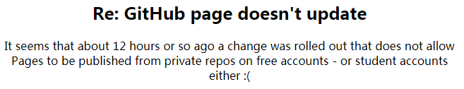 ReGithubpagedoesnotupdate